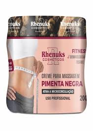 CREME PARA MASSAGEM -PIMENTA NEGRA- RHENUKS 200G