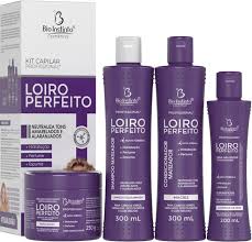 KIT CAPILAR PROFISSIONAL LOIRO PERFEITO 4 PECAS- BIO INSTINTO 300ml