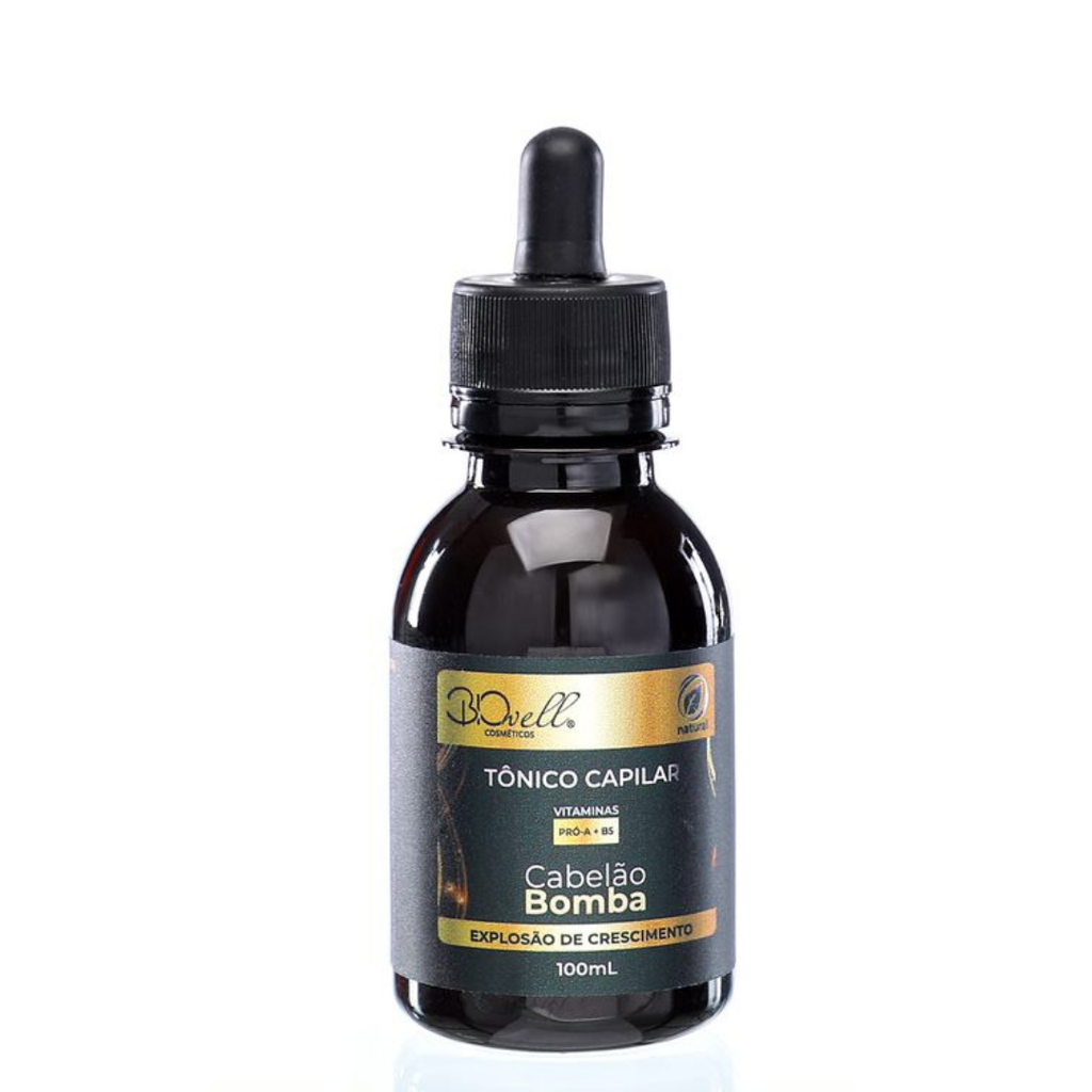 TONICO CAPILAR VITAMINAS PRÓ A +B5 - CABELÃO BOMBA- BIOWELL 100ml
