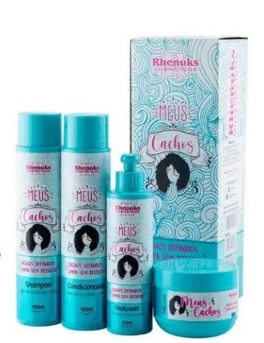 [KIT CAPILAR MEUS CACHOS 4 PECAS- RHENUKS 400G] KIT CAPILAR MEUS CACHOS 4 PEÇAS- RHENUKS 400G (cópia)